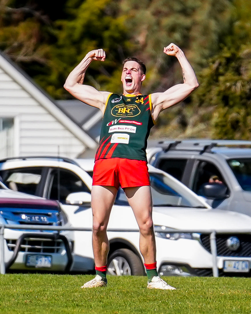 Celebrating a goal by a Bridgenorth Football Club Player