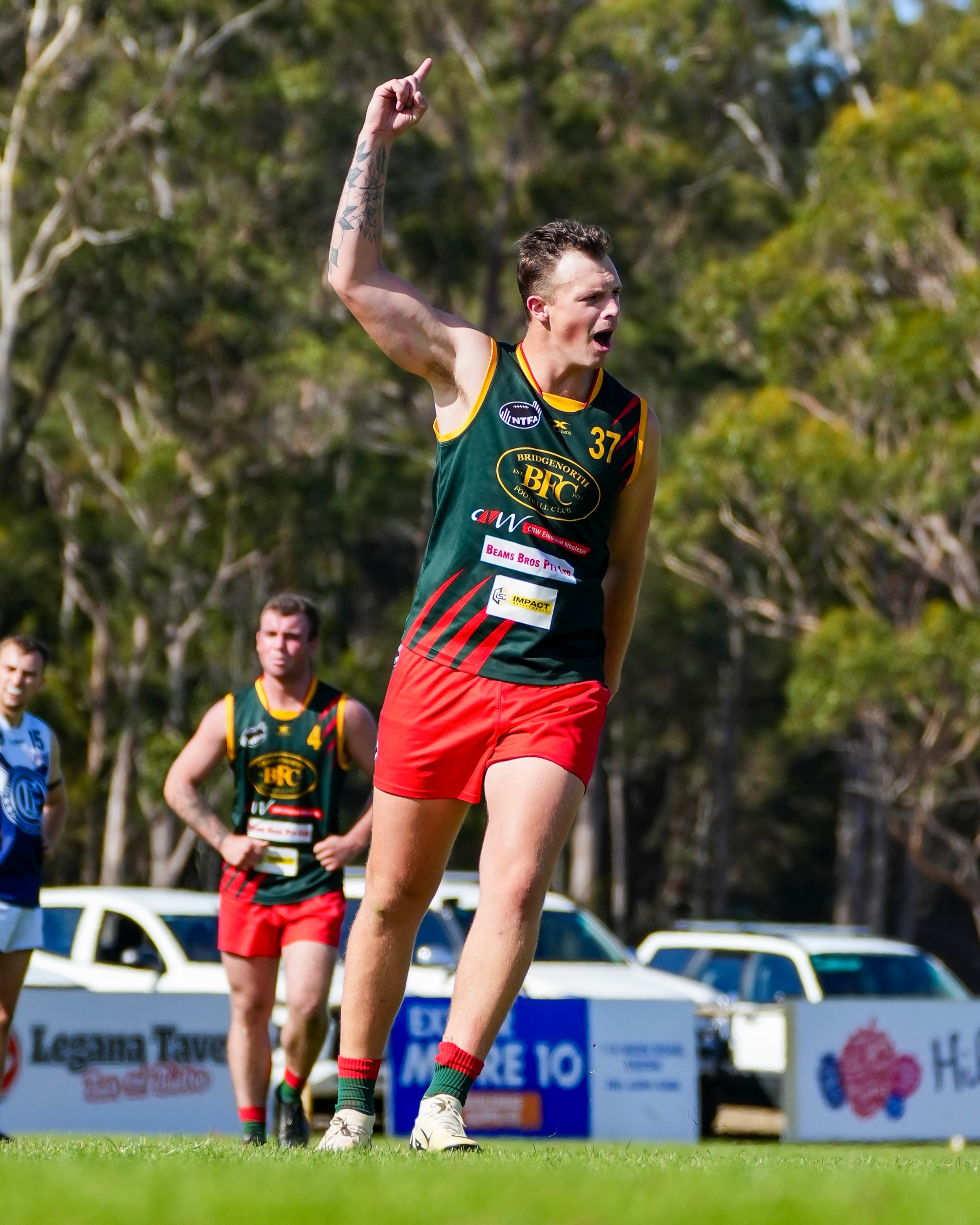 Reserves Players Celebrating a goal during a match 